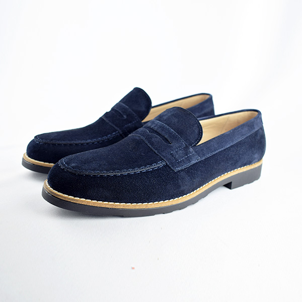 Mocassin 220-3 marron bleu pour homme ............... Mocassin homme Maroc